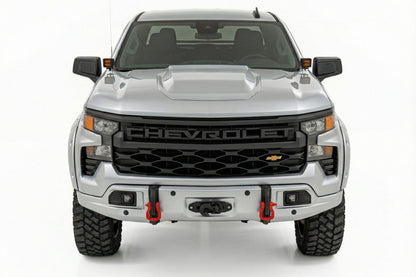 Rough Country | Front FXS Bumper | 12000S | GAN Silver Ice Metallic | Chevy Silverado 1500 (23-26) | 13007-GAN