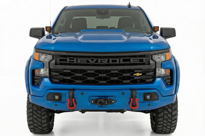 Rough Country | Front FXS Bumper | 12000S | GJV Riptide Blue | Chevy Silverado 1500 (23-26) | 13007-GJV