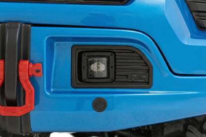 Rough Country | Front FXS Bumper | 12000S | GLT Glacier Blue | Chevy Silverado 1500 (23-26) | 13007-GLT