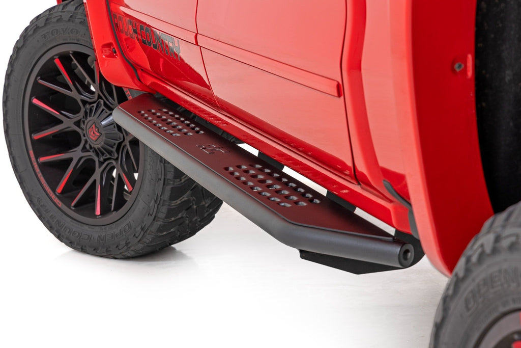 OV2 Running Boards | Side Step Bars | Crew Cab | Chevy/GMC 1500/2500HD/3500HD (07-19 & Classic) | 14010