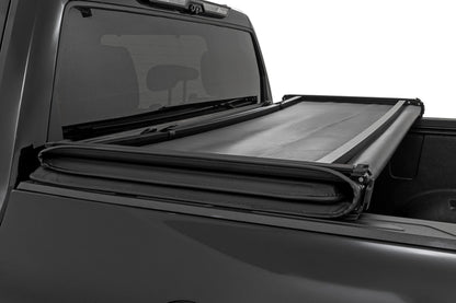Rough Country | Soft Tri-Fold Bed Cover | With & W/O OE Rails | 6'7" Bed | Toyota Tundra (22-26) | 41419660A