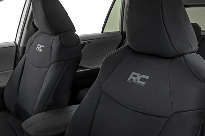 Rough Country | Seat Covers | Front & Rear | Toyota Rav4 2WD/4WD (2019-2025) | 91064