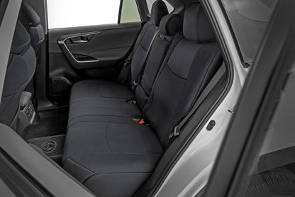 Rough Country | Seat Covers | Front & Rear | Toyota Rav4 2WD/4WD (2019-2025) | 91064