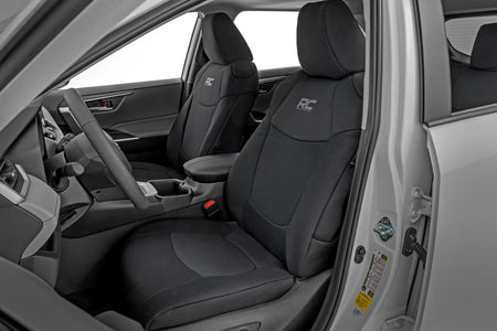 Rough Country | Seat Covers | Front & Rear | Toyota Rav4 2WD/4WD (2019-2025) | 91064