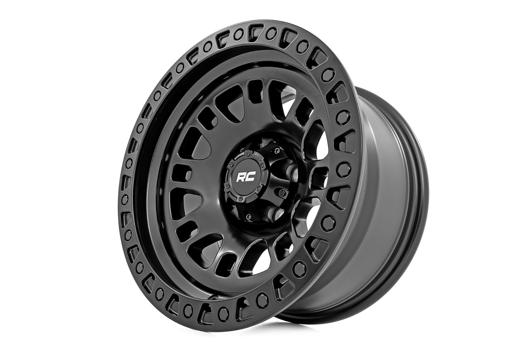 Rough Country 82 Series Wheel | One-Piece | Semi Gloss Black | 17x9 | 6x135 | -12mm | 82170917