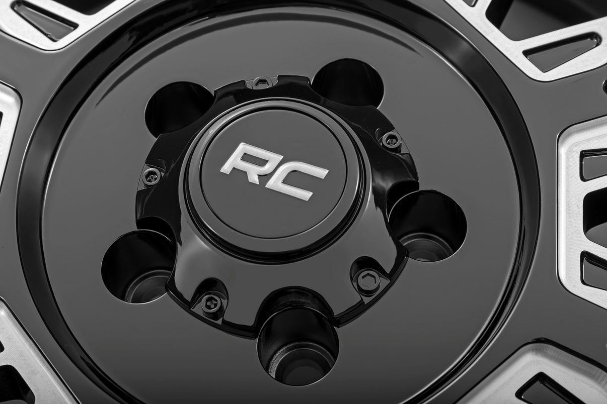Rough Country 86 Series Wheel | One-Piece | Gloss Black | 20x10 | 8x6.5 | -19mm | 86201010