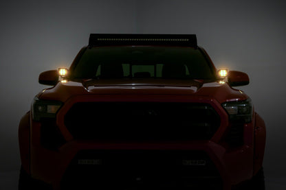 LED Light Kit | Ditch Mount | 2" Black Pair | Amber DRL | Toyota Tacoma (24-25) | 72104