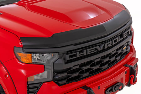 Rough Country | Hood Protector | Gloss Black | Chevy Silverado 1500 2WD/4WD (2019-2026) | HP10010-RCGB