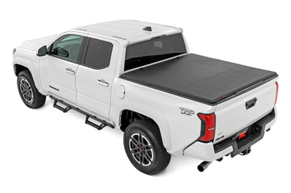 Rough Country | Soft Tri-Fold Bed Cover | 5' Bed | Dbl Cab | Toyota Tacoma 2WD/4WD (24-26) | 41716505A