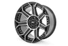 Rough Country 89 Series Wheel | One-Piece | Black Machined Gun Metal | 17x9 | 5x4.5 | -12mm | 89170913