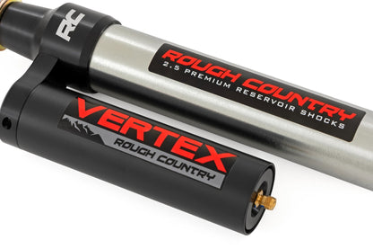 Rough Country | Vertex 2.5 Reservoir Rear Shocks | 2-3.5" | Toyota Tacoma 4WD (2024-2026) | 699865
