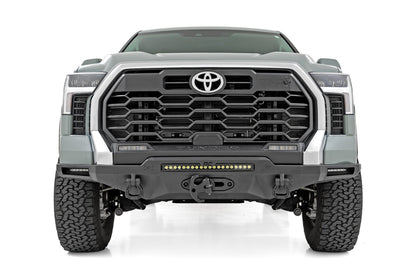 Rough Country | Hybrid Front Bumper | 12000S | Blk LED w/ Amber DRL | Toyota Tundra (22-26) | 72009
