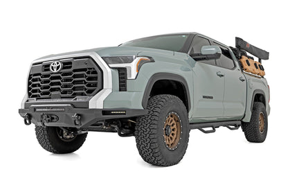 Rough Country | Hybrid Front Bumper | 12000S | Blk LED w/ White DRL | Toyota Tundra (22-26) | 72008