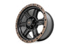 Rough Country 79 Series Wheel | One-Piece | Semi Gloss Black w/Bronze Ring | 18x9 | 6x5.5 |-12mm | 79181212A
