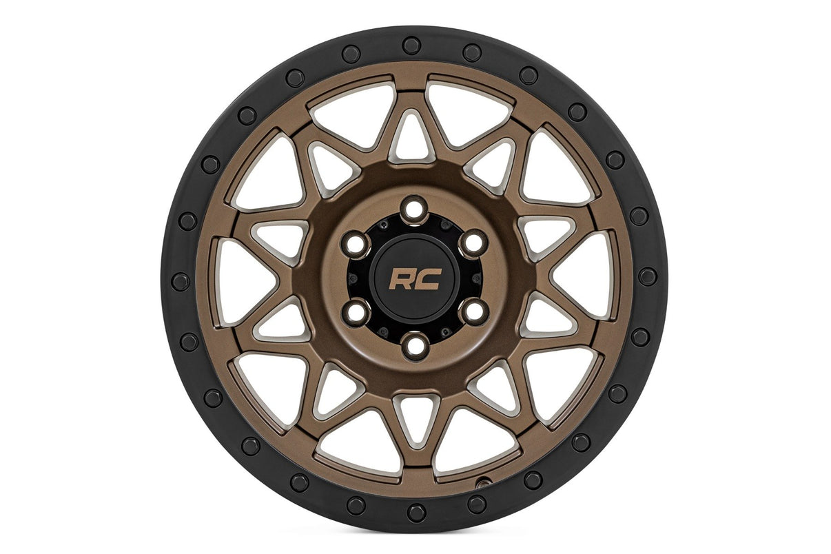 Rough Country 78 Series Wheel | Simulated Beadlock | Bronze/Black | 17x8.5 | 6x5.5 | +0mm | 78170912