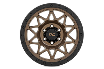 Rough Country 78 Series Wheel | Simulated Beadlock | Bronze/Black | 18x9 | 8x170 | 0mm | 78180911