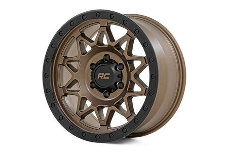 Rough Country 78 Series Wheel | Simulated Beadlock | Bronze/Black | 17x8.5 | 5x4.5 | +0mm | 78170913