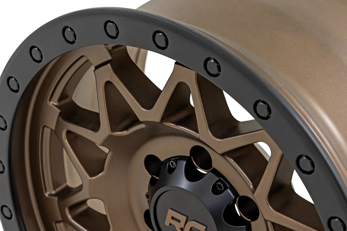 Rough Country 78 Series Wheel | Simulated Beadlock | Bronze/Black | 18x9 | 6x135 | 0mm | 78180917