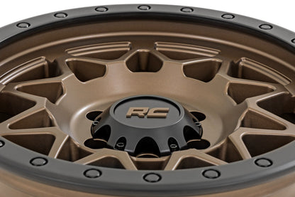 Rough Country 78 Series Wheel | Simulated Beadlock | Bronze/Black | 17x8.5 | 5x4.5 | +0mm | 78170913