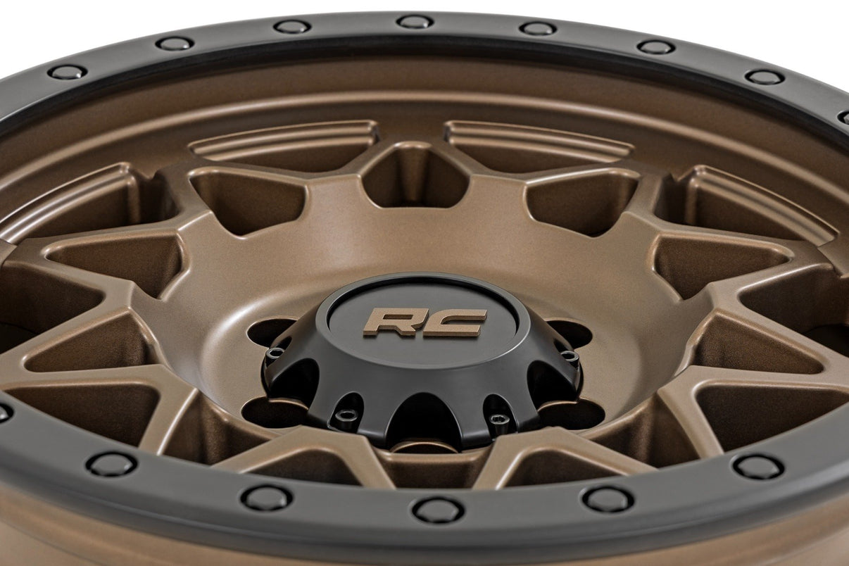 Rough Country 78 Series Wheel | Simulated Beadlock | Bronze/Black | 17x8.5 | 5x5 | +0mm | 78170918