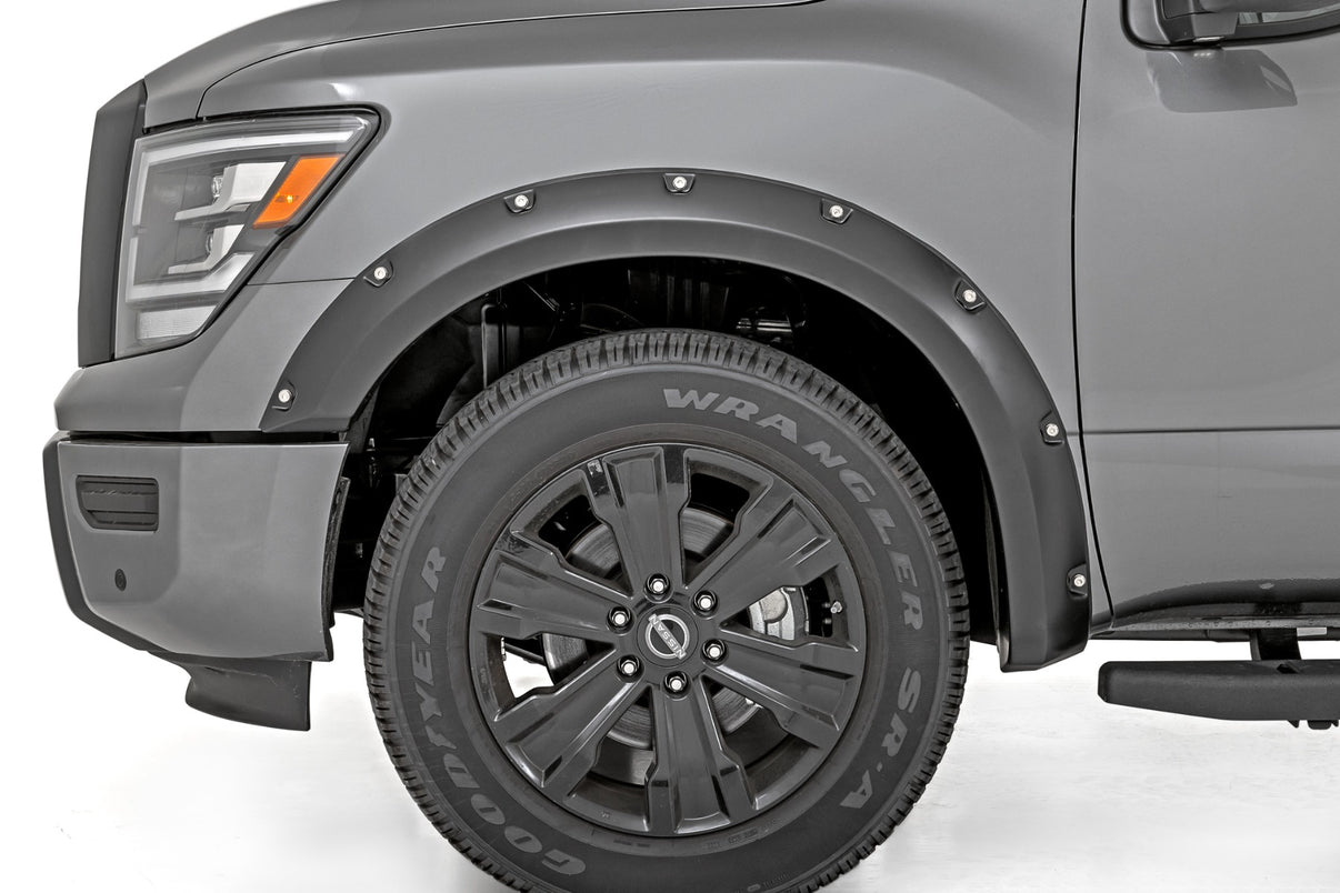 Pocket Fender Flares | G41 Magnetic Black | Nissan Titan 2WD/4WD (2017-2024) | F-N101705A-G41
