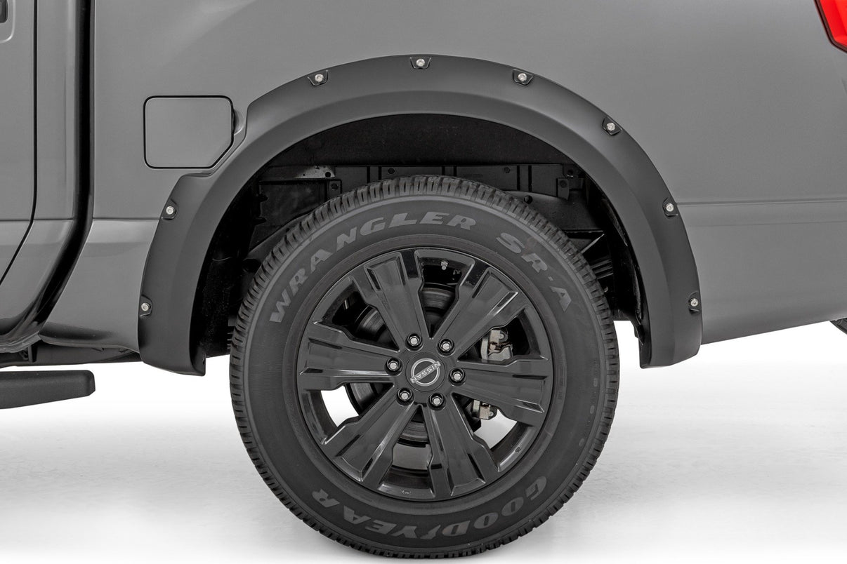 Pocket Fender Flares | Crew Cab | Nissan Titan 2WD/4WD (2017-2024) | F-N101705A