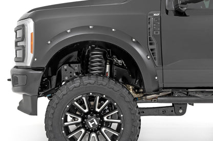 Rough Country | Pocket Fender Flares | E9 Argon Blue | Ford F-250/F-350 Super Duty (23-26) | F-F20231-E9