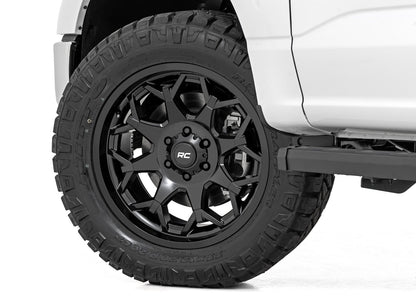Rough Country | Rough Country 80 Series Wheel | One-Piece | Semi Gloss Black | 20x10 | 5x5 | -19mm | 80201813A