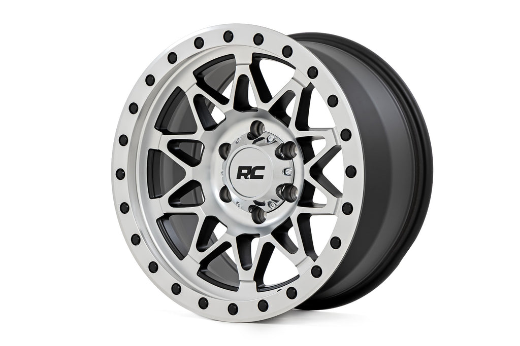 Rough Country | Rough Country 78 Series Wheel | Simulated Beadlock | Full Machine | 17x8.5 | 6x5.5 | +0mm | 78170912C
