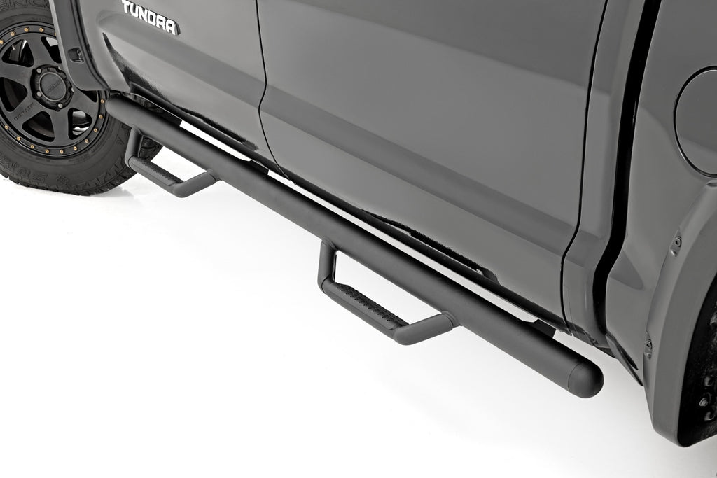 Rough Country | Nerf Steps | Cab Length | CrewMax | 5'7" Bed | Toyota Tundra 2WD/4WD (07-21) | RCT0786CCB