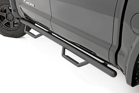 Rough Country | Nerf Steps | Cab Length | CrewMax | 5'7" Bed | Toyota Tundra 2WD/4WD (07-21) | RCT0786CCB