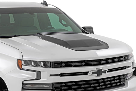 Hood Scoop | GAN Silver Ice Metallic | Chevy Silverado 1500 2WD/4WD (2019-2025 & Classic) | HS10010-GAN