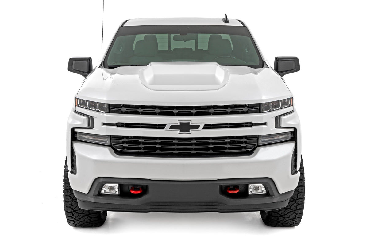 Hood Scoop | GAZ Summit White | Chevy Silverado 1500 2WD/4WD (2019-2025 & Classic) | HS10010-GAZ
