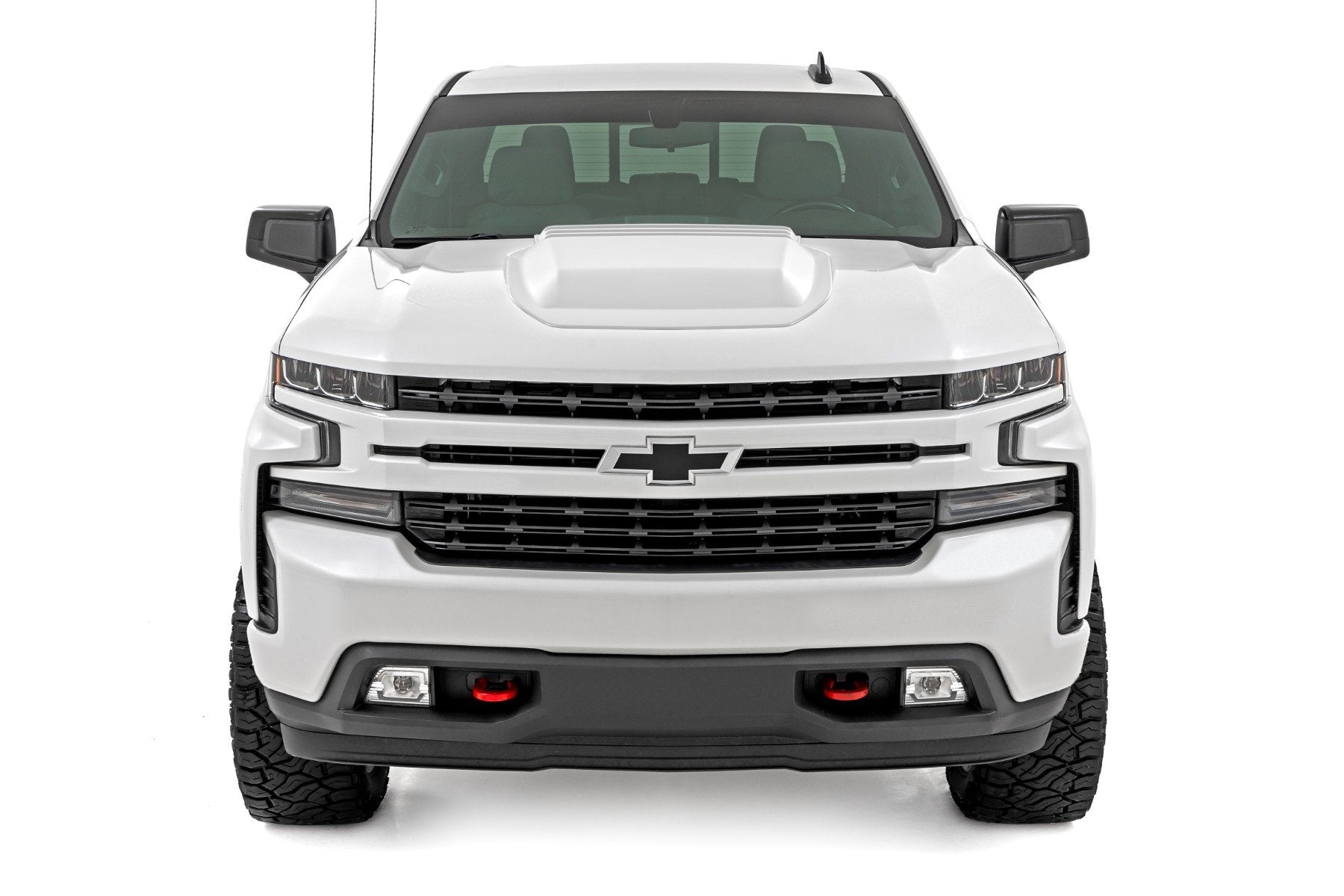Hood Scoop | GAZ Summit White | Chevy Silverado 1500 2WD/4WD (2019-2025 & Classic) | HS10010-GAZ