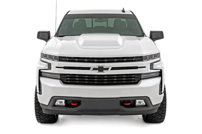 Hood Scoop | GAZ Summit White | Chevy Silverado 1500 2WD/4WD (2019-2025 & Classic) | HS10010-GAZ