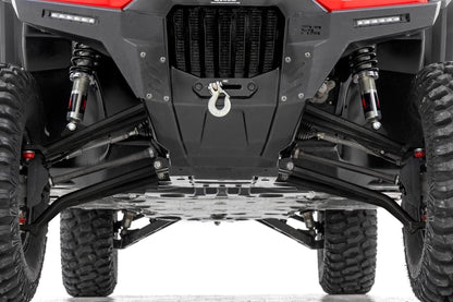 Rough Country | Aluminum Control Arms | High Clearance w/ 2" Forward Offset | Honda Pioneer 1000-6 | 92093BLK