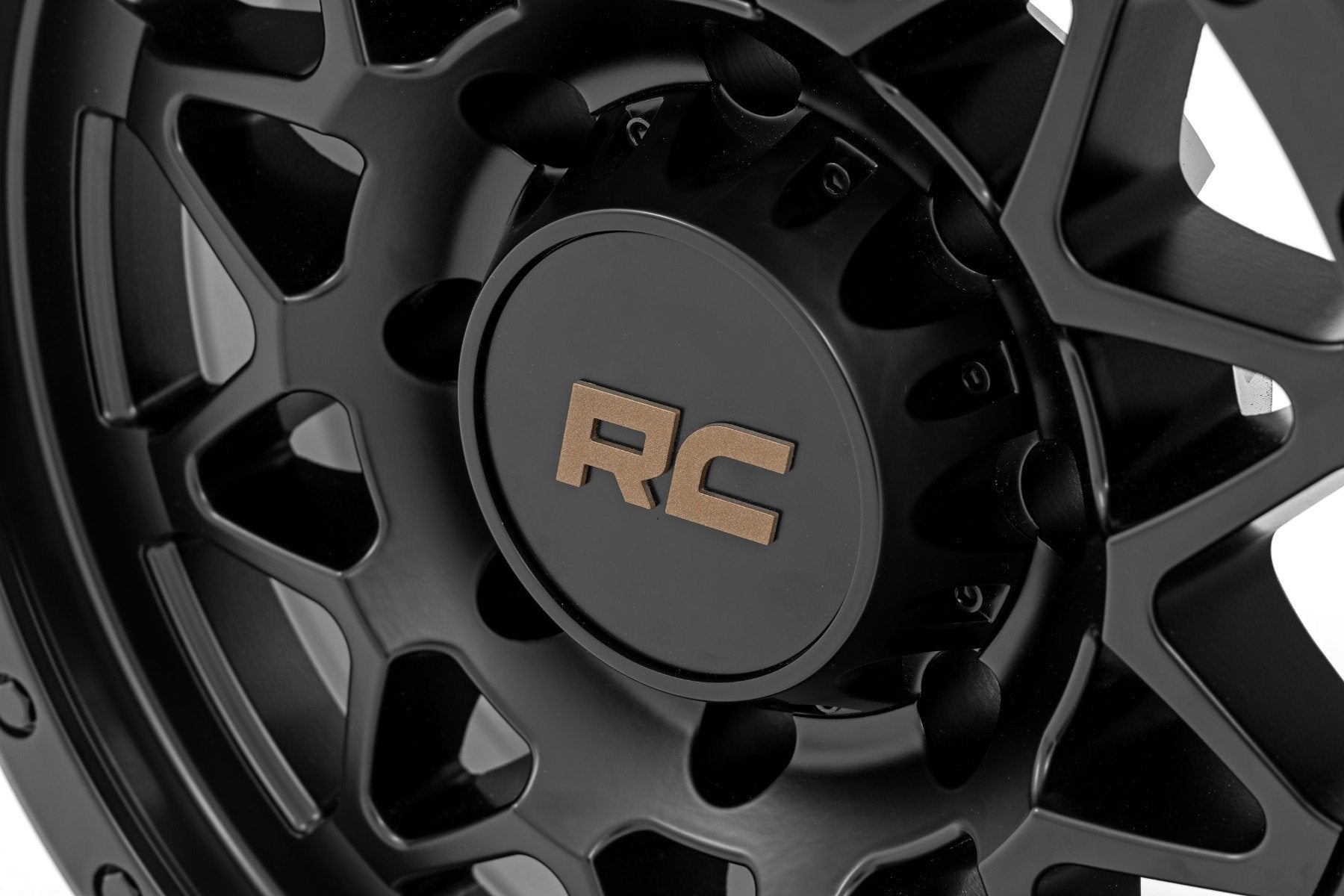 Rough Country 78 Series Wheel | Simulated Beadlock | Black | 18x9 | 8x170 | -12mm | 78181211B