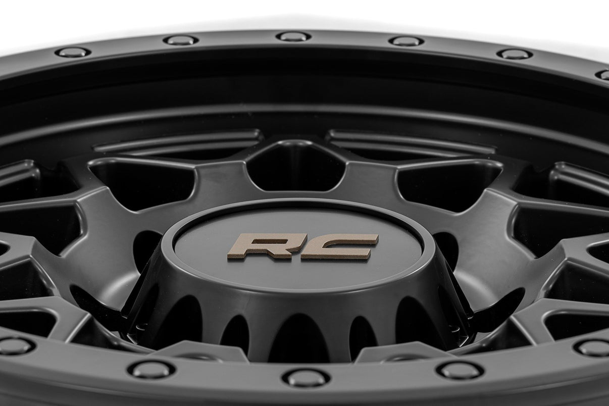 Rough Country 78 Series Wheel | Simulated Beadlock | Black | 18x9 | 8x6.5 | -12mm | 78181210B