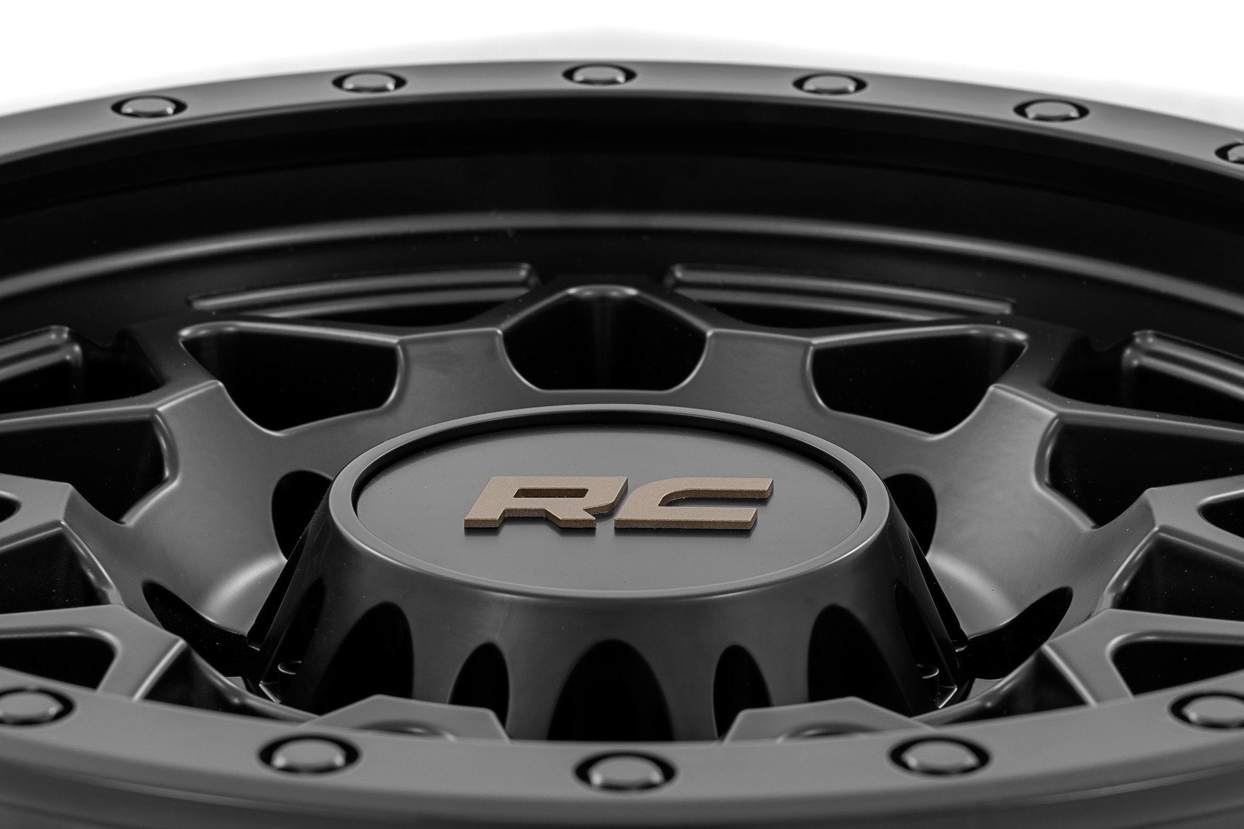 Rough Country 78 Series Wheel | Simulated Beadlock | Black | 18x9 | 8x170 | 0mm | 78180911B