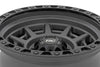 Rough Country | Rough Country 85 Series Wheel | Simulated Beadlock | Gunmetal Gray/Black | 17x9 | 6x5.5 |+25mm | 85172512