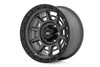 Rough Country | Rough Country 85 Series Wheel | Simulated Beadlock | Gunmetal Gray/Black | 17x9 | 6x5.5 |+25mm | 85172512