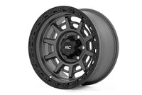 Rough Country 85 Series Wheel | Simulated Beadlock | Gunmetal Gray/Black | 17x9 | 8x170 | -12 | 85171211A
