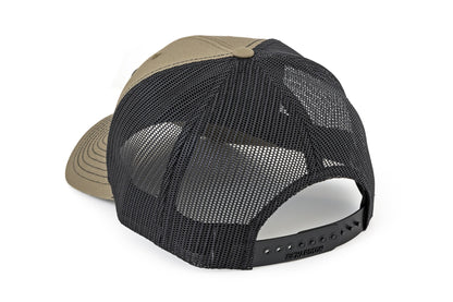 Rough Country | Rough Country Hat | Black Mesh | Rough Country Patch | Brown/Leather - Richardson 112 | 84119