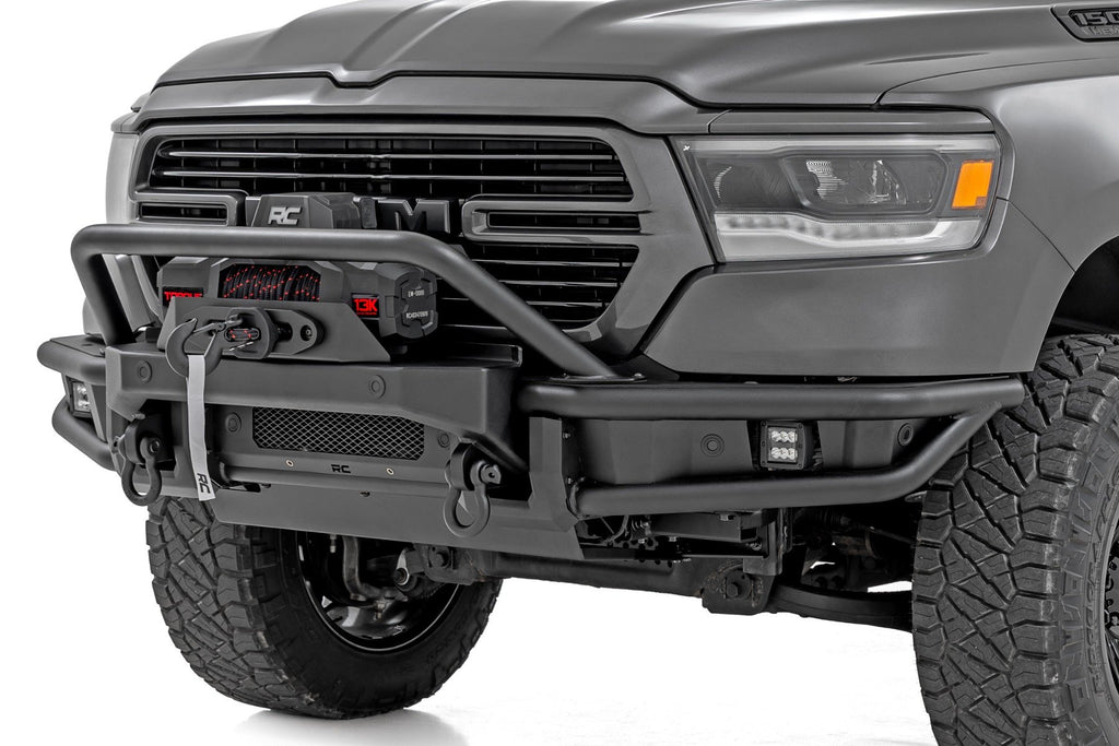 Rough Country | Front Bumper | Tubular | Winch Mount | Ram 1500 2WD/4WD (2019-2024) | 51214W