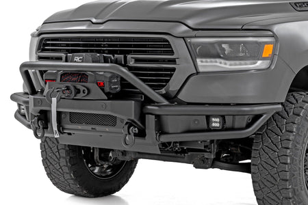Rough Country | Front Bumper | Tubular | Winch Mount | Ram 1500 2WD/4WD (2019-2024) | 51214W