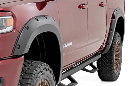 Rough Country | Pocket Fender Flares | PSE Silver Zynith | Ram 1500 2WD/4WD (2025-2026) | F-D319205-PSE