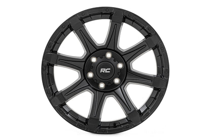 Rough Country | Rough Country 81 Series Wheel | One-Piece | Semi Gloss Black | 20x9 | 5x5.5 | 0mm | 81200914A