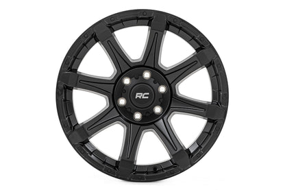 Rough Country | Rough Country 81 Series Wheel | One-Piece | Semi Gloss Black | 20x9 | 6x135 | 0mm | 81200917A
