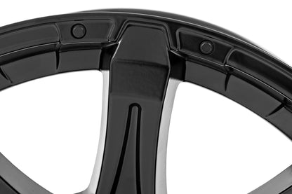 Rough Country | Rough Country 81 Series Wheel | One-Piece | Semi Gloss Black | 20x9 | 6x135 | -12mm | 81201217A