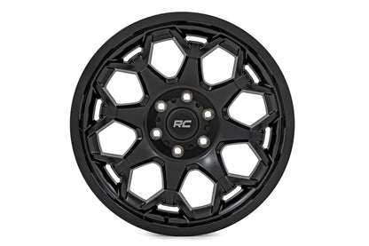 Rough Country | Rough Country 80 Series Wheel | One-Piece | Semi Gloss Black | 20x10 | 6x5.5 | -25mm | 80202412A